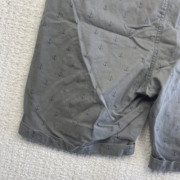 Hudson And Barrow NYC Shorts Mens 34 Grey Chino Golf Golfer Beach Ankers AOP Rea - Picture 10 of 16